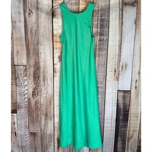 House of Harlow Dress Green Large Tie Neck Boho Flowy Style Versatile Long NWT‎